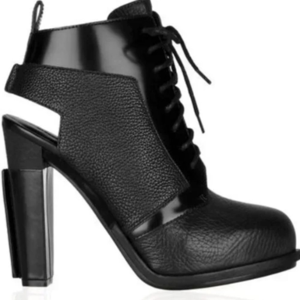 Alexander Wang Dakota Lace Up High Heel Boots